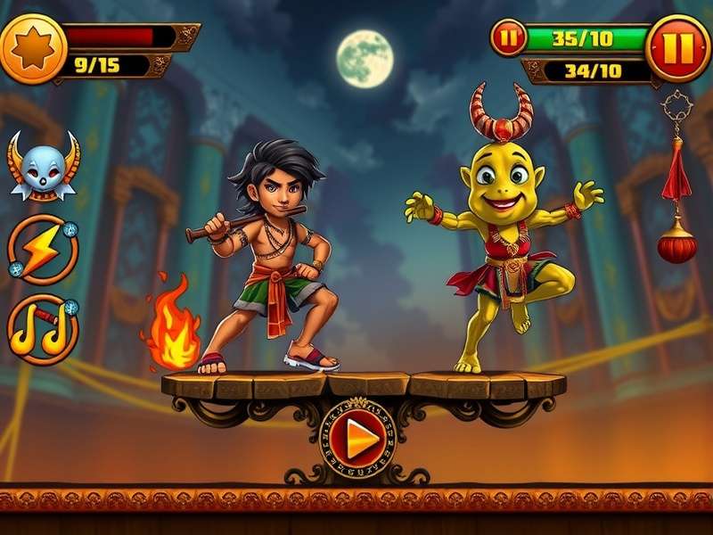 Tamarind Temple Run characters and power-ups